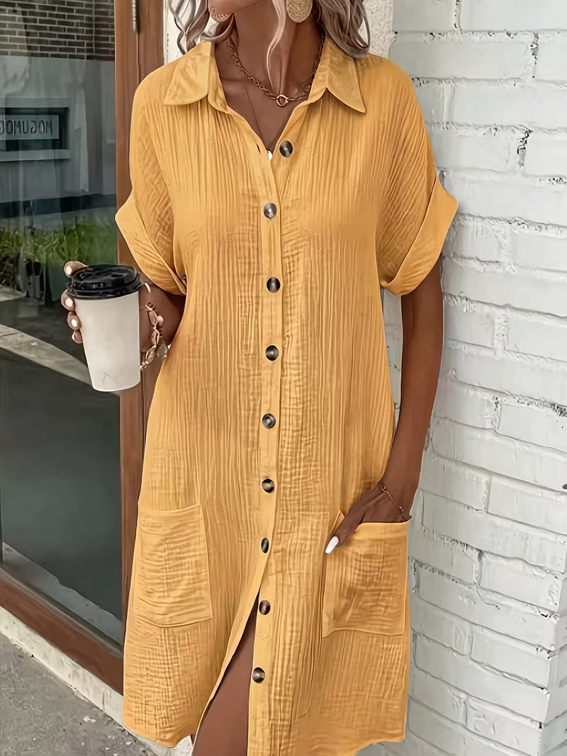 Robe Boutonnée Rigamis Simple Multi-Poches