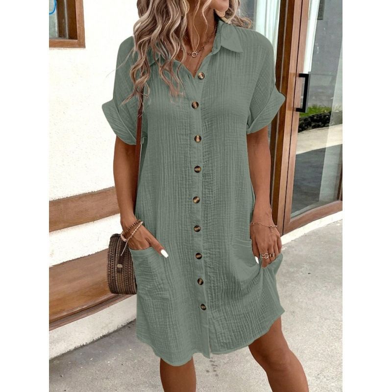 Robe Boutonnée Rigamis Simple Multi-Poches