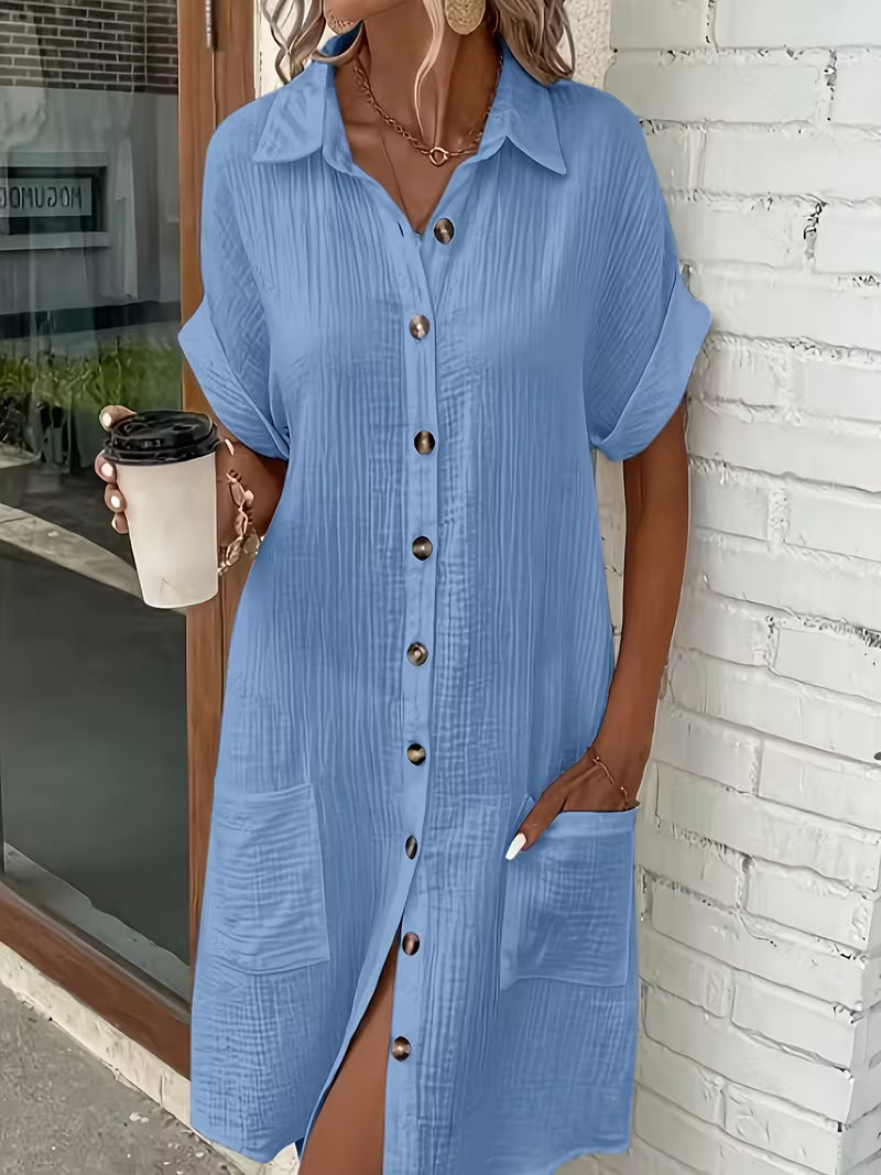 Robe Boutonnée Rigamis Simple Multi-Poches