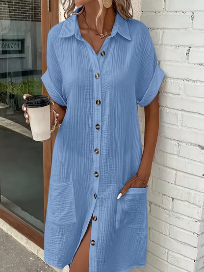 Robe Boutonnée Rigamis Simple Multi-Poches